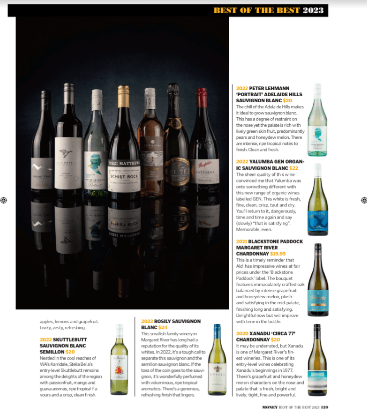 As Seen In: Money Magazine - Peter Lehmann Wines