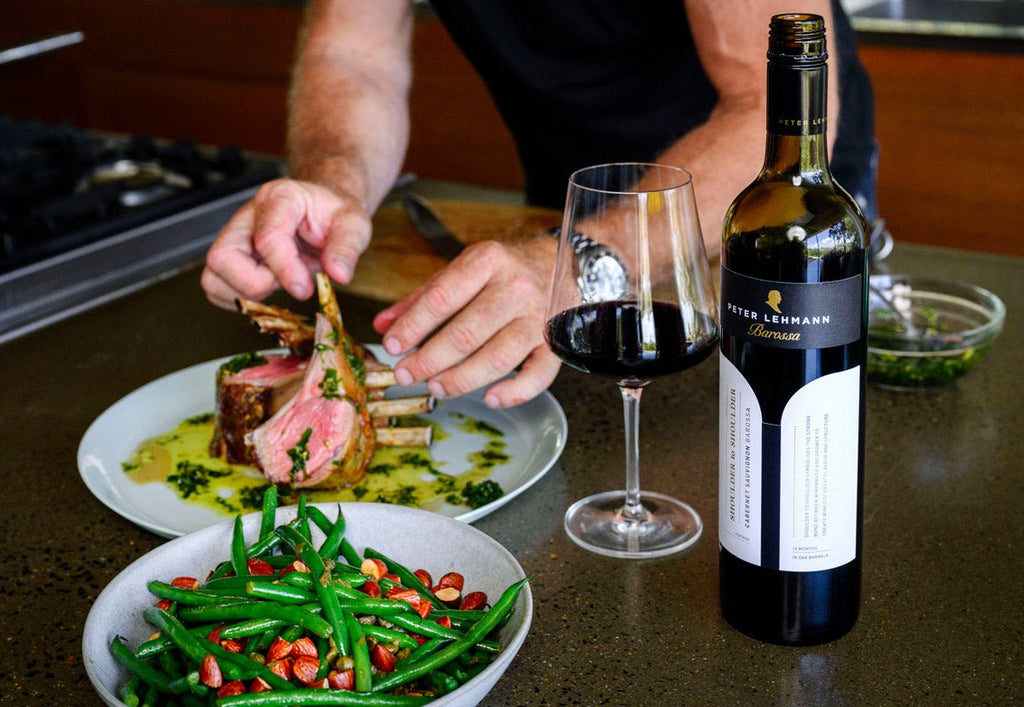 Matt Moran’s Barbequed Lamb Cutlets & Rustic Mint Salsa - Peter Lehmann Wines