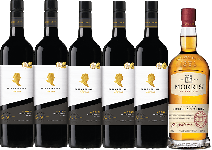 Eight Songs Shiraz and Morris Single Malt Whisky Gift Pack - Peter Lehmann Wines