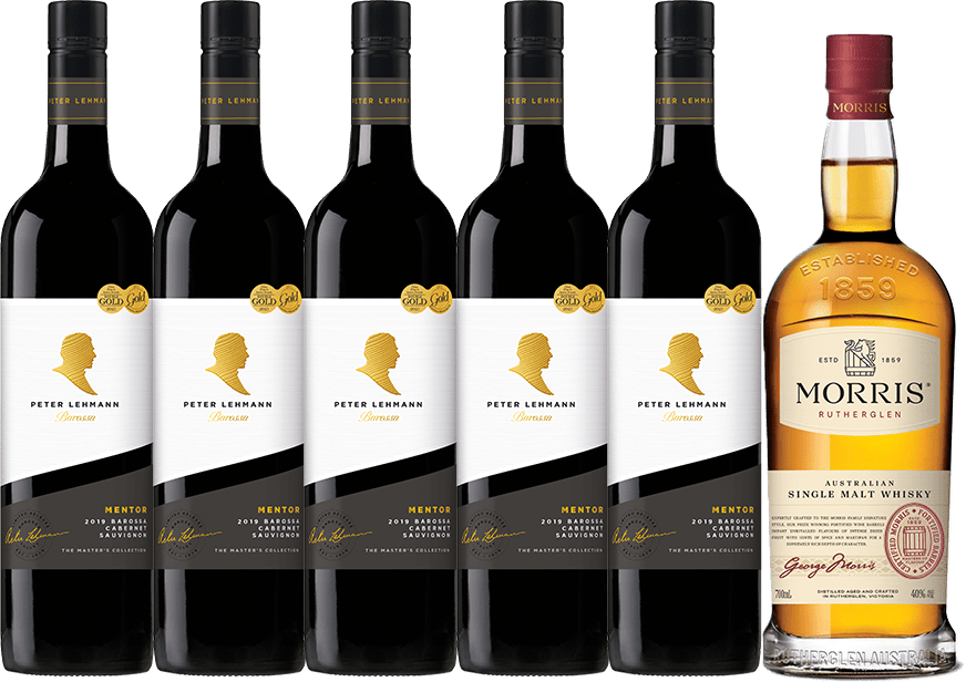 Mentor Cabernet and Morris Single Malt Whisky Gift Pack - Peter Lehmann Wines